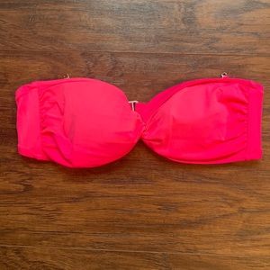 Victoria’s Secret pink bandeau swim top